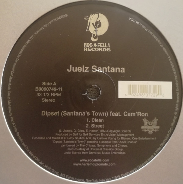 JUELZ SANTANA Dipset (Santana's Town) - 洋楽